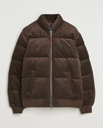 Herr | Polo Ralph Lauren | Polo Ralph Lauren Wyoming Corduroy Bomber Jacket Dark Beech