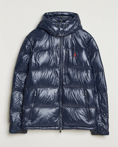 Herr | Polo Ralph Lauren | Polo Ralph Lauren Gorham Glossy Down Jacket Collection Navy