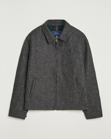 Herr | Polo Ralph Lauren | Polo Ralph Lauren Heritage Twill Wool Windbreaker Barclay Heather