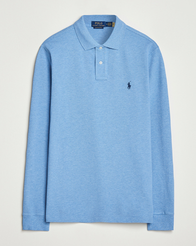 Herr | Polo Ralph Lauren | Polo Ralph Lauren Custom Slim Fit Long Sleeve Polo Soft Royal Heather