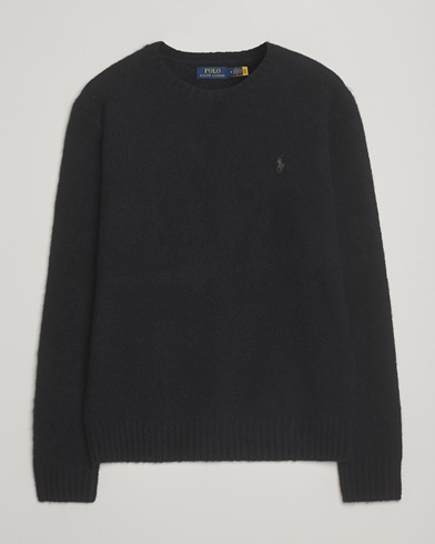 Herr | Polo Ralph Lauren | Polo Ralph Lauren Alpaca Crew Neck Sweater Polo Black Tonal