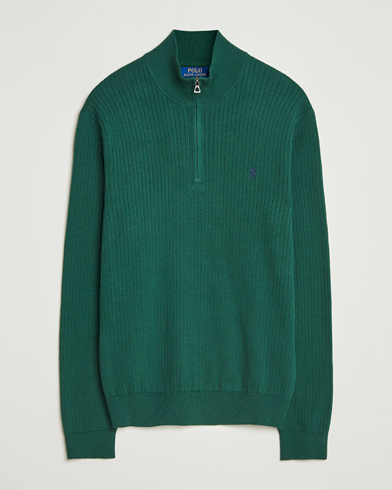 Polo Ralph Lauren Cotton Half Zip Vintage Pine – Grön