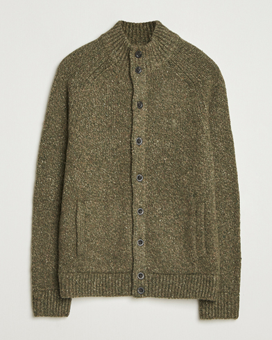 Herr | Polo Ralph Lauren | Polo Ralph Lauren Wool Blend Button Cardigan Olive Marl