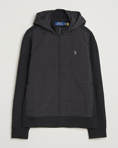 Herr | Polo Ralph Lauren | Polo Ralph Lauren Hybrid Jacquard Full Zip Hoodie Polo Black