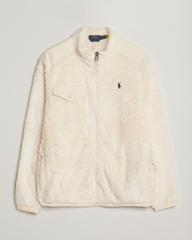 Herr | Polo Ralph Lauren | Polo Ralph Lauren Curly Hi-Pile Full Zip Andover Cream