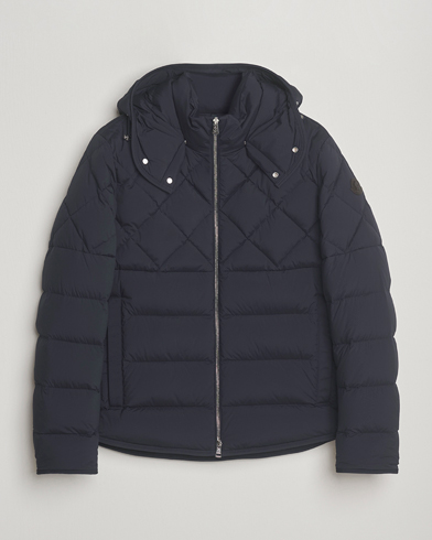 Herr | Moncler | Moncler Cecaud Down Biker Jacket Navy