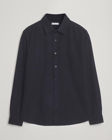 Herr | KnowledgeCotton Apparel | KnowledgeCotton Apparel Merino Wool Overshirt Night Sky