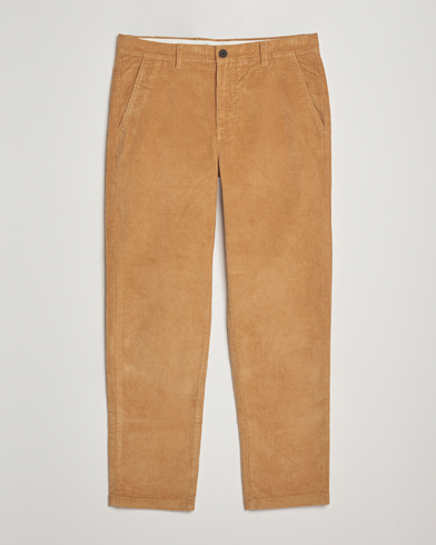 Herr | KnowledgeCotton Apparel | KnowledgeCotton Apparel Chuck Regular Cord Trousers Cinamon