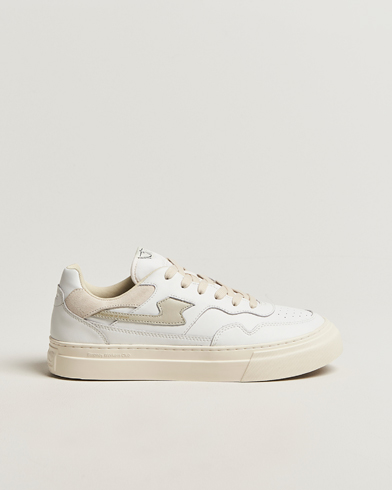 Herr | Stepney Workers Club | Stepney Workers Club Pearl S-Strike Leather Sneaker White Putty
