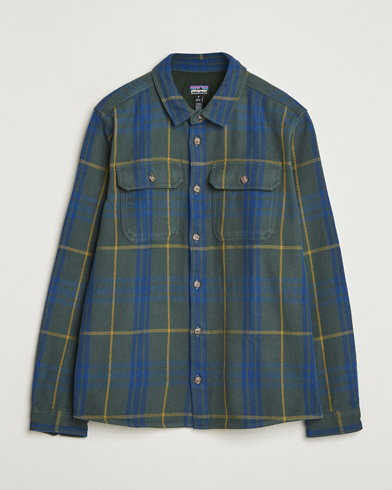 Herr | Patagonia | Patagonia Fjord Loft Shirt Old Growth Green