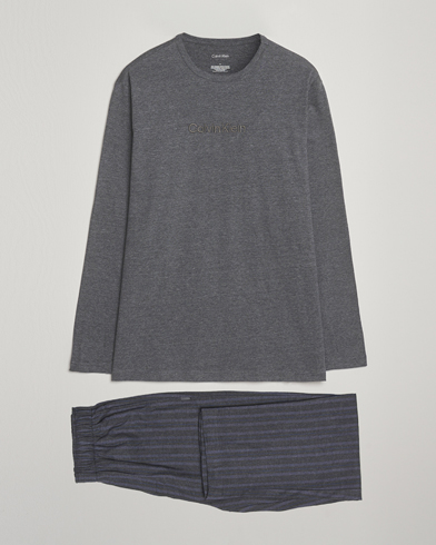 Herr | Calvin Klein | Calvin Klein Flannel Pyjama Set Charcoal