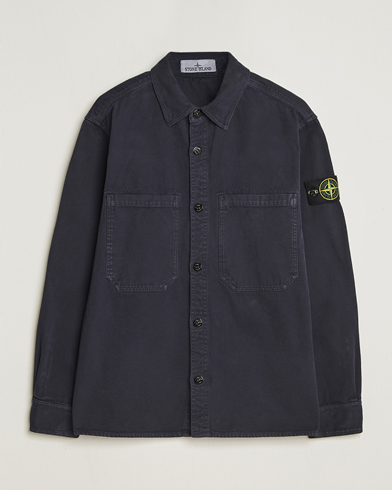 Herr | Stone Island | Stone Island Organic Panama Cotton Overshirt Ink