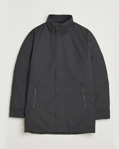 Herr | Scandinavian Edition | Scandinavian Edition Axis Loro Piana Padded Coat Dark Grey Melange