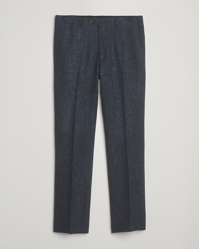 Herr | Walker Slater | Walker Slater Edward Shetland Wool Donegal Trousers Navy