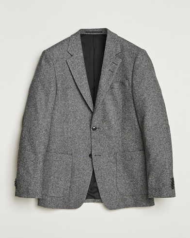 Herr | Tiger of Sweden | Tiger of Sweden Justin Brushed Wool Blazer Black