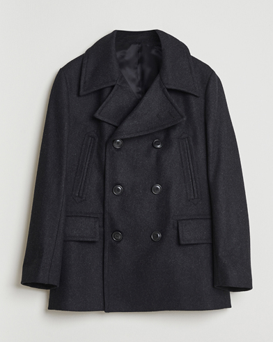 Herr | Tiger of Sweden | Tiger of Sweden Mahler Wool/Cashmere Peacoat Charcoal