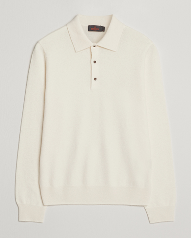 Herr | Morris | Morris Cashmere Polo Neck Off White