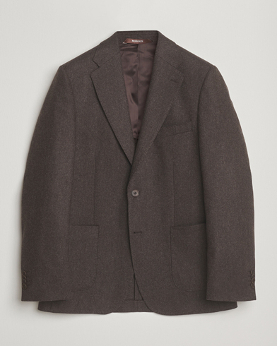 Herr | Morris | Morris Flannel Wool Blazer Brown