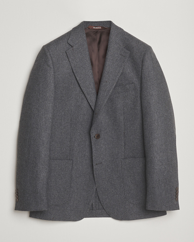 Herr | Morris | Morris Flannel Wool Blazer Grey