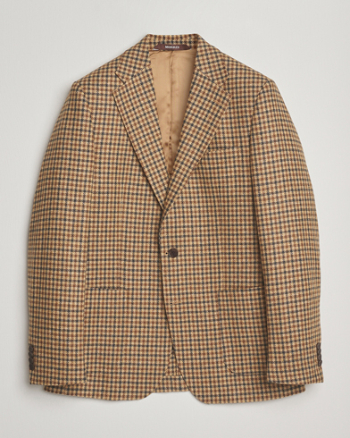 Herr | Morris | Morris Wool Sport Check Jacket Brown