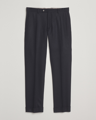 Herr | Morris | Morris Jack Flannel Trousers Navy