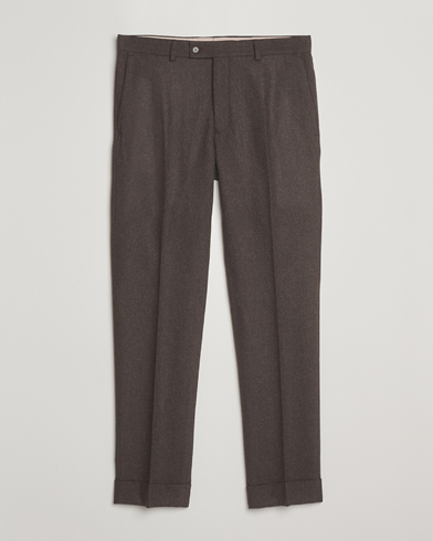 Herr | Morris | Morris Jack Flannel Trousers Brown