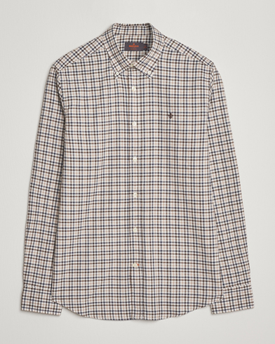 Herr | Morris | Morris Watts Flannel Check Shirt Brown