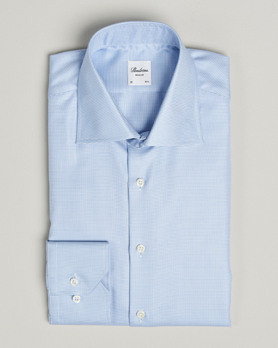 Herr | Stenströms | Stenströms Regular Fit Houndstooth Shirt Blue