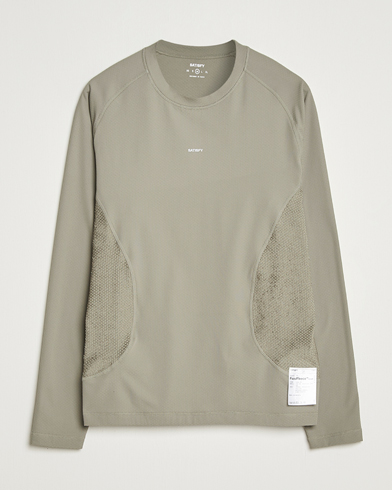 Herr | Satisfy | Satisfy FuzzFleece Octa Long Sleeve T-Shirt Vetiver