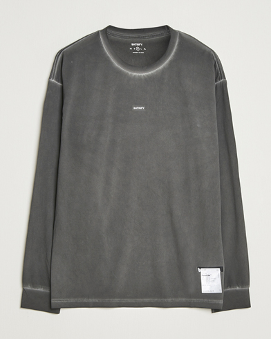 Herr | Satisfy | Satisfy AuraLite Long Sleeve T-Shirt Pigment Black