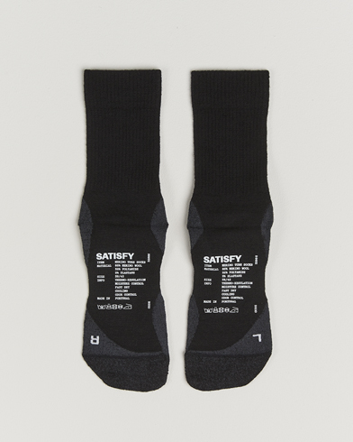 Herr | Satisfy | Satisfy Tie Dye Merino Tube Socks Black