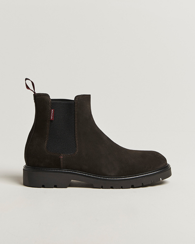 Herr | PS Paul Smith | PS Paul Smith Xenon Suede Chelsea Boot Dark Brown