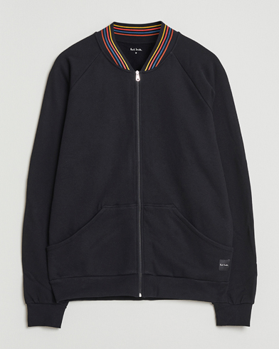 Paul Smith Artist Rib Full Zip Black – Svart