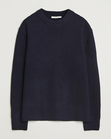 Herr | A Day's March | A Day's March Tietar Boiled Merino Sweater Navy