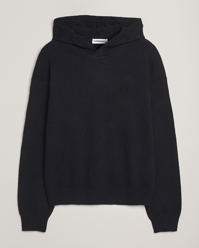 J.Lindeberg Edward Wool Knitted Hoodie Black – Svart