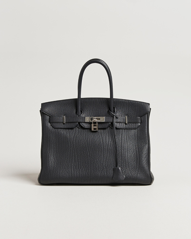 Herr | Hermès Pre-Owned | Hermès Pre-Owned Birkin 35 Fjord Leather Black