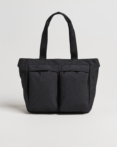 BOSS BLACK Catch Nylon Tote Bag Black – Svart