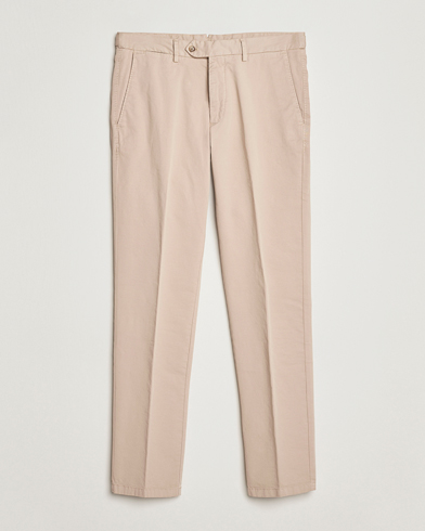Herr | Oscar Jacobson | Oscar Jacobson Danwick Cotton Trousers Beige