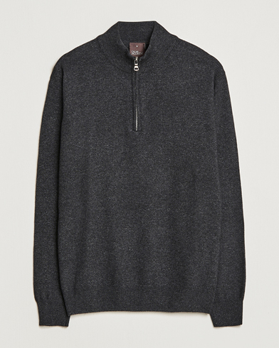 Herr | Oscar Jacobson | Oscar Jacobson Patton Wool Half-Zip Grey