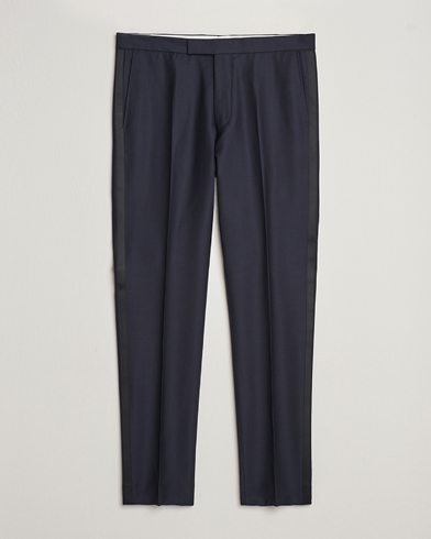 Herr | Oscar Jacobson | Oscar Jacobson Denz Wool Tuxedo Trousers Navy