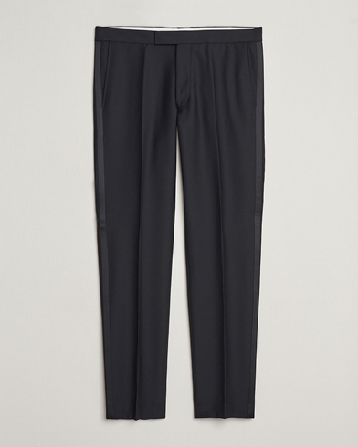 Herr | Oscar Jacobson | Oscar Jacobson Denz Wool Tuxedo Trousers Black