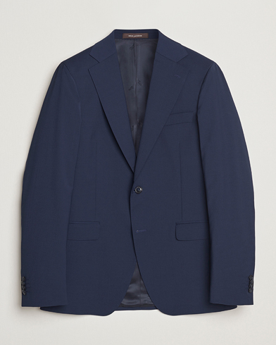 Herr | Oscar Jacobson | Oscar Jacobson Ego Wool Blend Blazer Navy