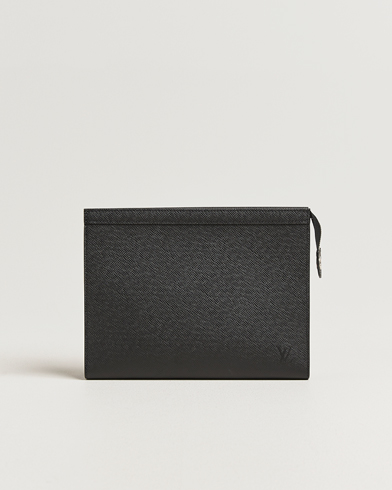 Louis Vuitton Pre-Owned Pochette Voyage Taiga MM Black – Svart