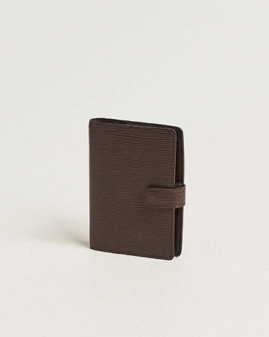 Louis Vuitton Pre-Owned Small Ring Agenda Cover Epi Leather Brown – Brun