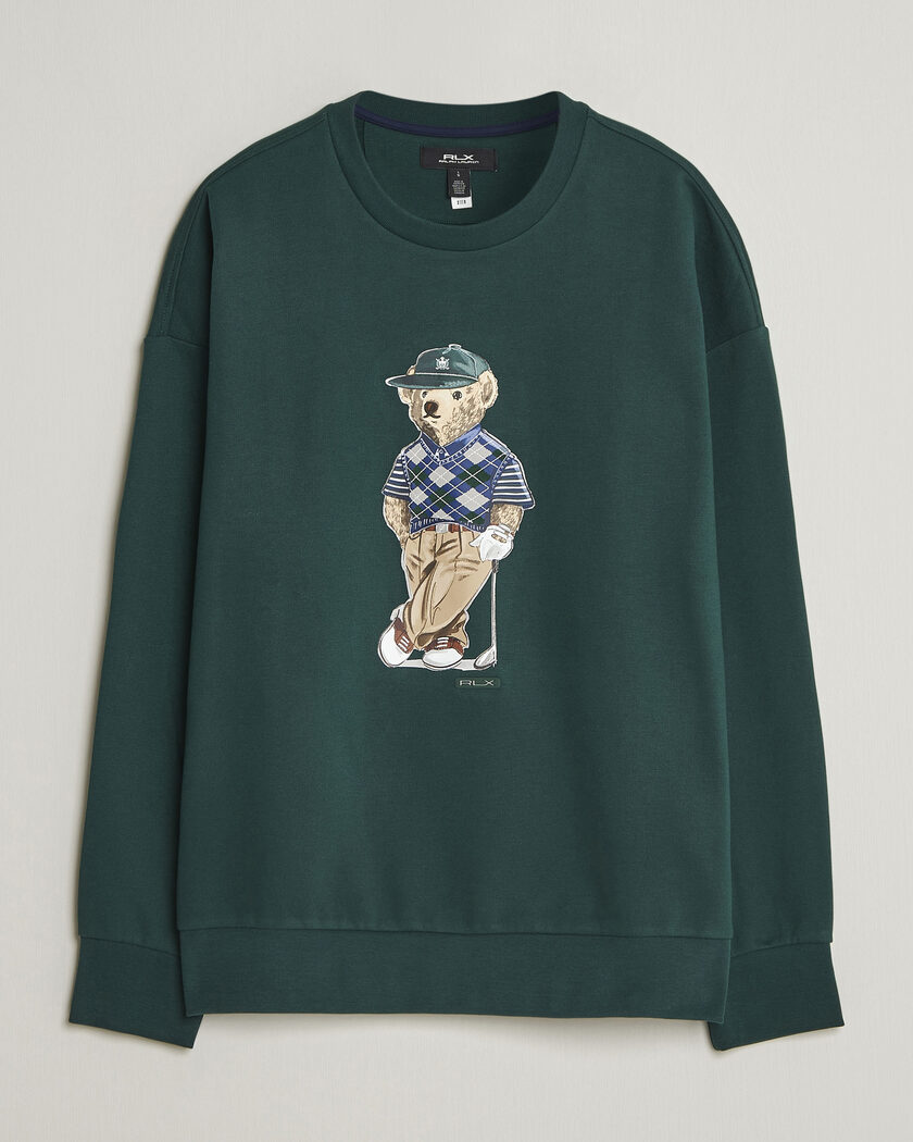RLX Ralph Lauren Loopback Terry Bear Sweatshirt Moss Agate – Grön