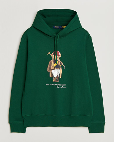 Polo Ralph Lauren Fleece Bear Hoodie New Forest – Grön