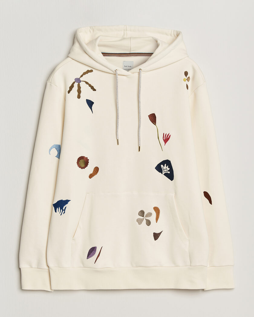 Paul Smith Embroidered Hoodie White – Vit