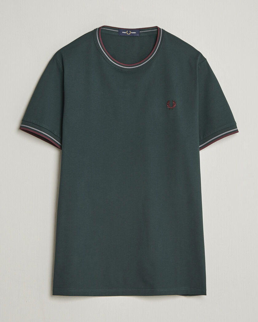 Fred Perry Twin Tipped T-Shirt Grassroots Green – Grön