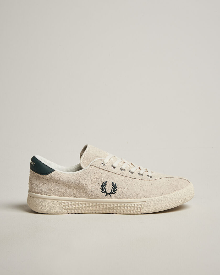 Fred Perry Tennis Suede Sneaker Ecru – Vit