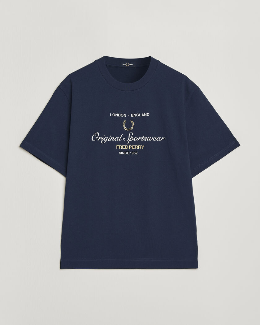 Fred Perry Original Sportswear T-Shirt Tennis Blue – Blå